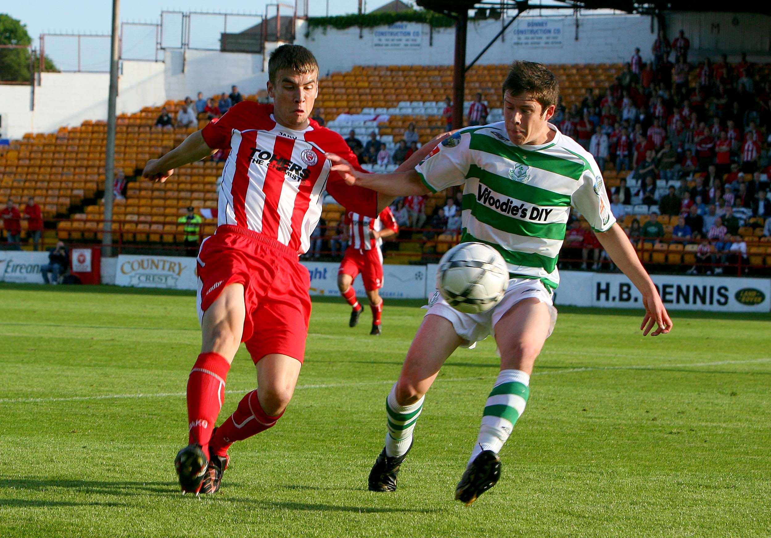 Eric McGill with Seamus Coleman 7/6/2008