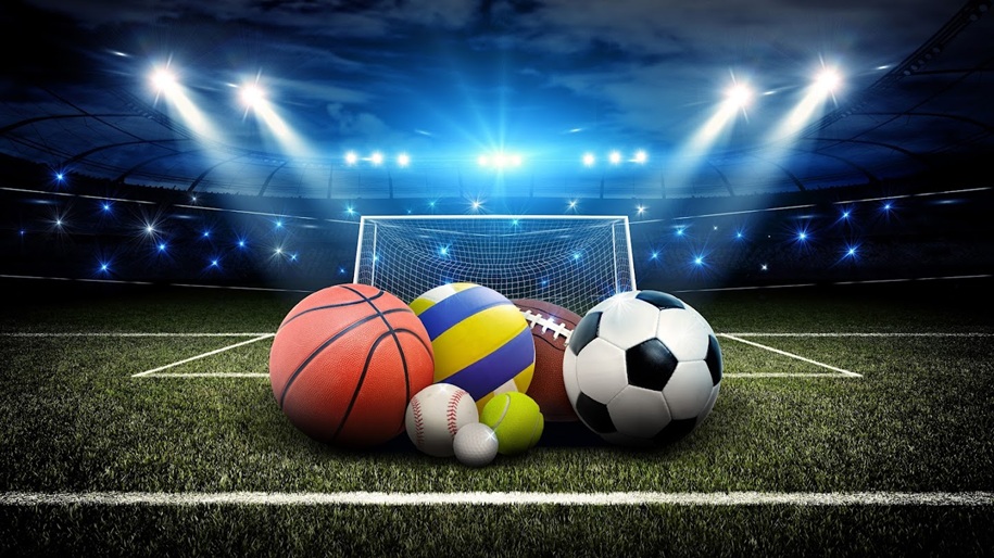 All sports balls in stadium 3d; Shutterstock ID 474916249; Customer: - US sports