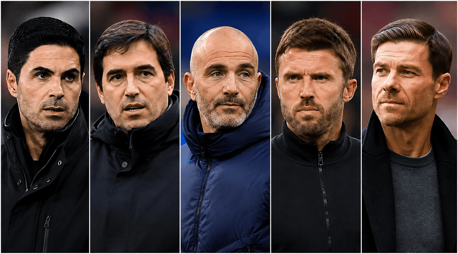 Mikel Arteta, Andoni Iraola, Enzo Maresca, Michael Carrick, Xabi Alonso