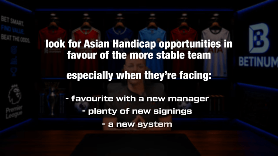 look-for-asian-handicap Look for a handicap at the start of the season